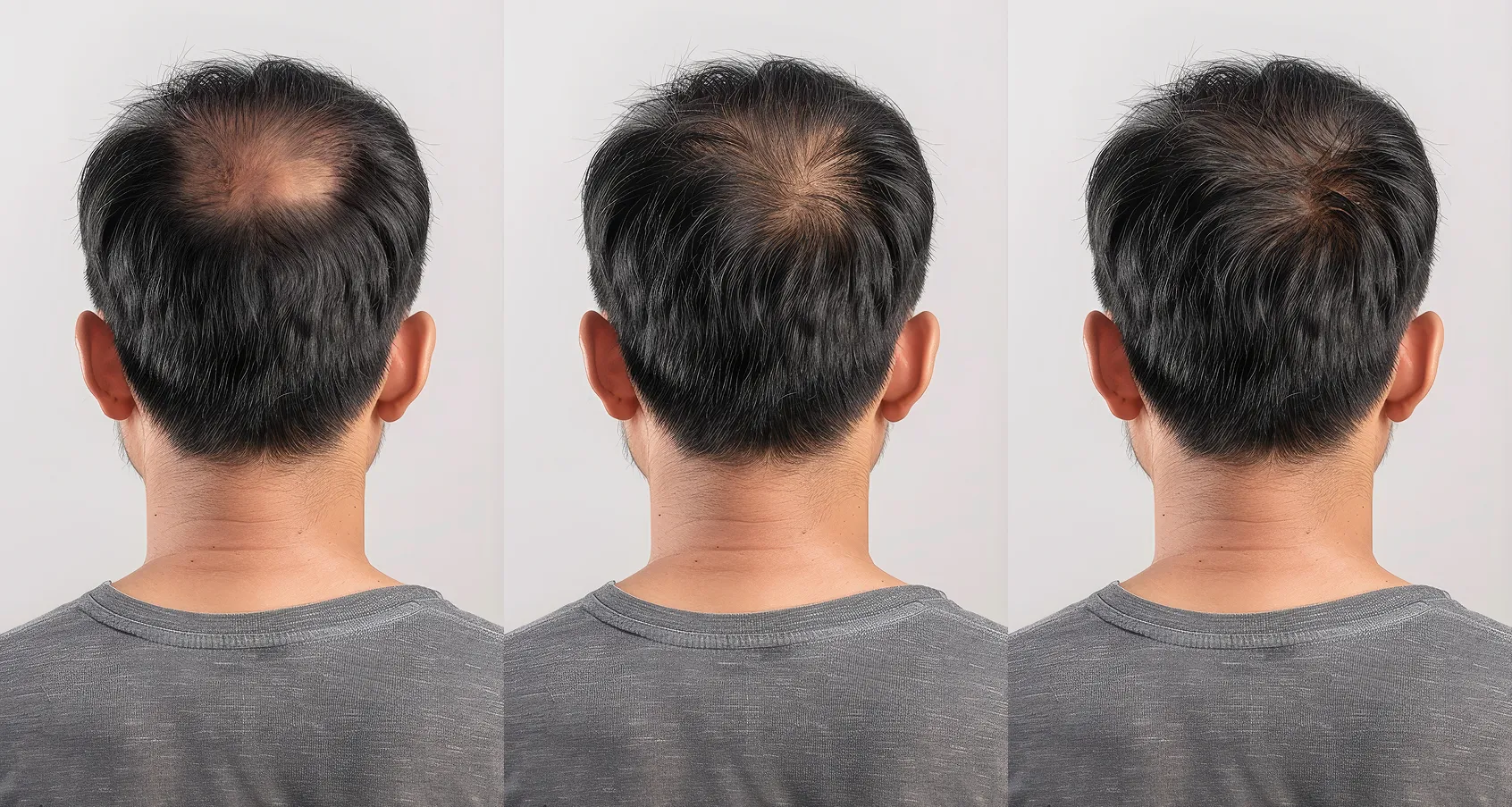リプログラミング発毛療法 - 治療過程の比較